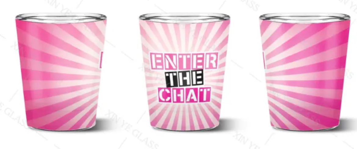 Enter The Chat Card Deck + Shot Glasses