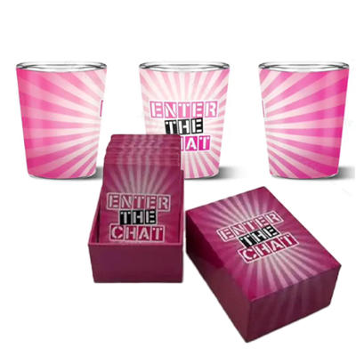 Enter The Chat Card Deck + Shot Glasses